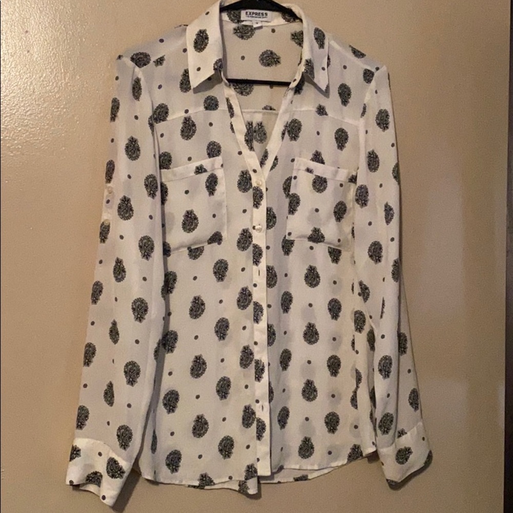 Express Portofino Button Up Blouse